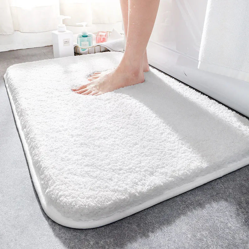 Bath Mat Plush Thick Absorbent Non Slip Bathroom Shower Bedside Floor