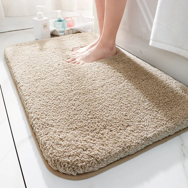 Bath Mat Plush Thick Absorbent Non Slip Bathroom Shower Bedside Floor