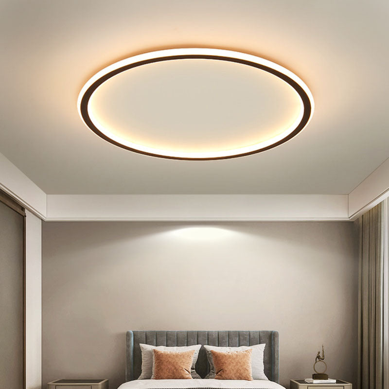 Round LED Ceiling Light Aluminium Flush Mount Tri Colour