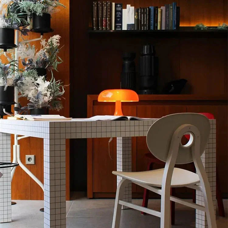 Mushroom Table Lamp E14 Retro Bedside and Desk Light