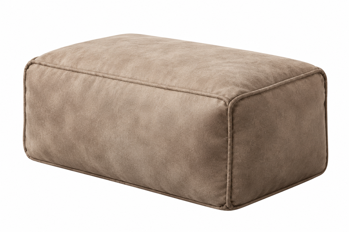 Bean Bag Sofa Cover Ergonomic Lounge Seat with Matching Stools