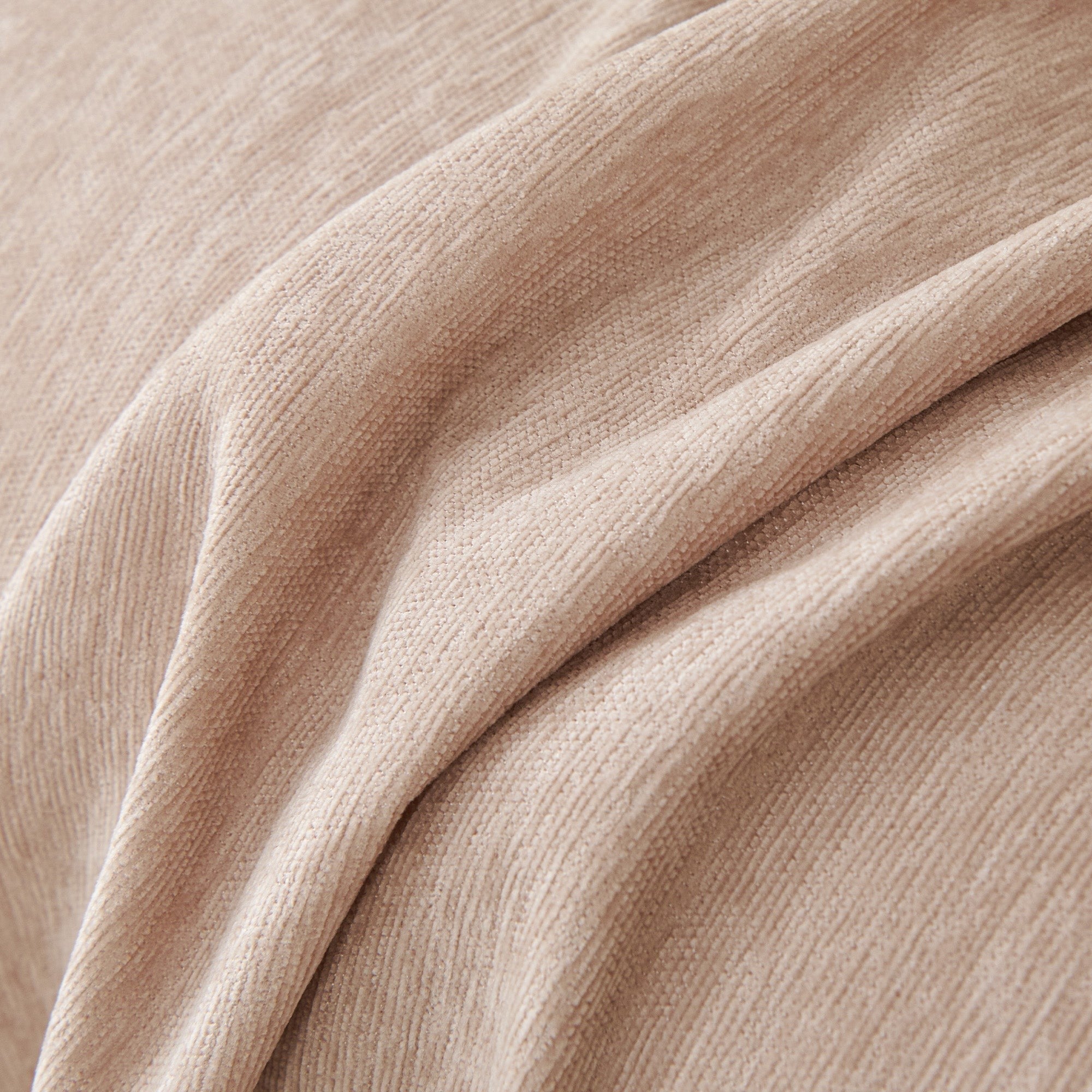 Textured Sofa Cover with Fringed Edges