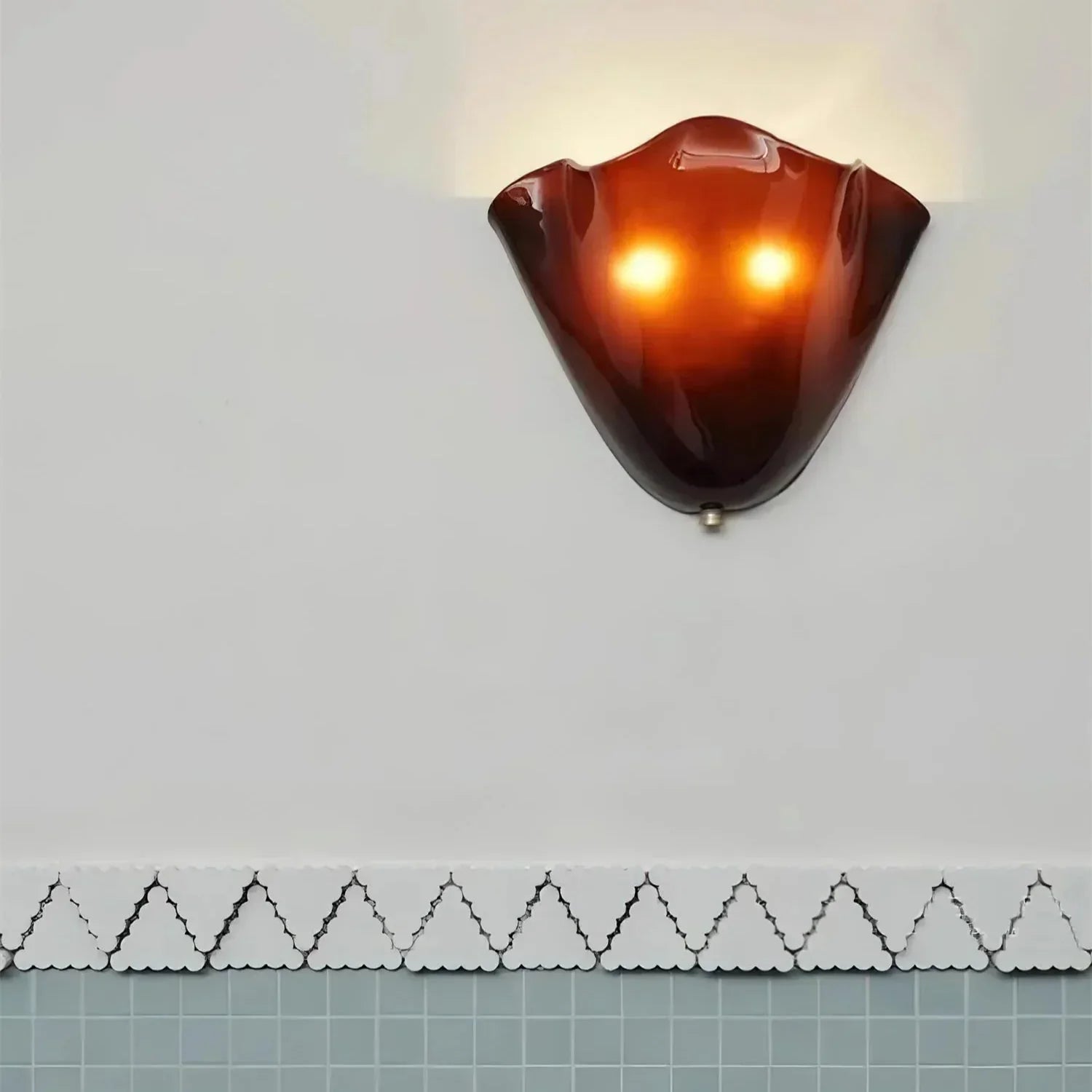Tulip Shaped Glass Wall Light