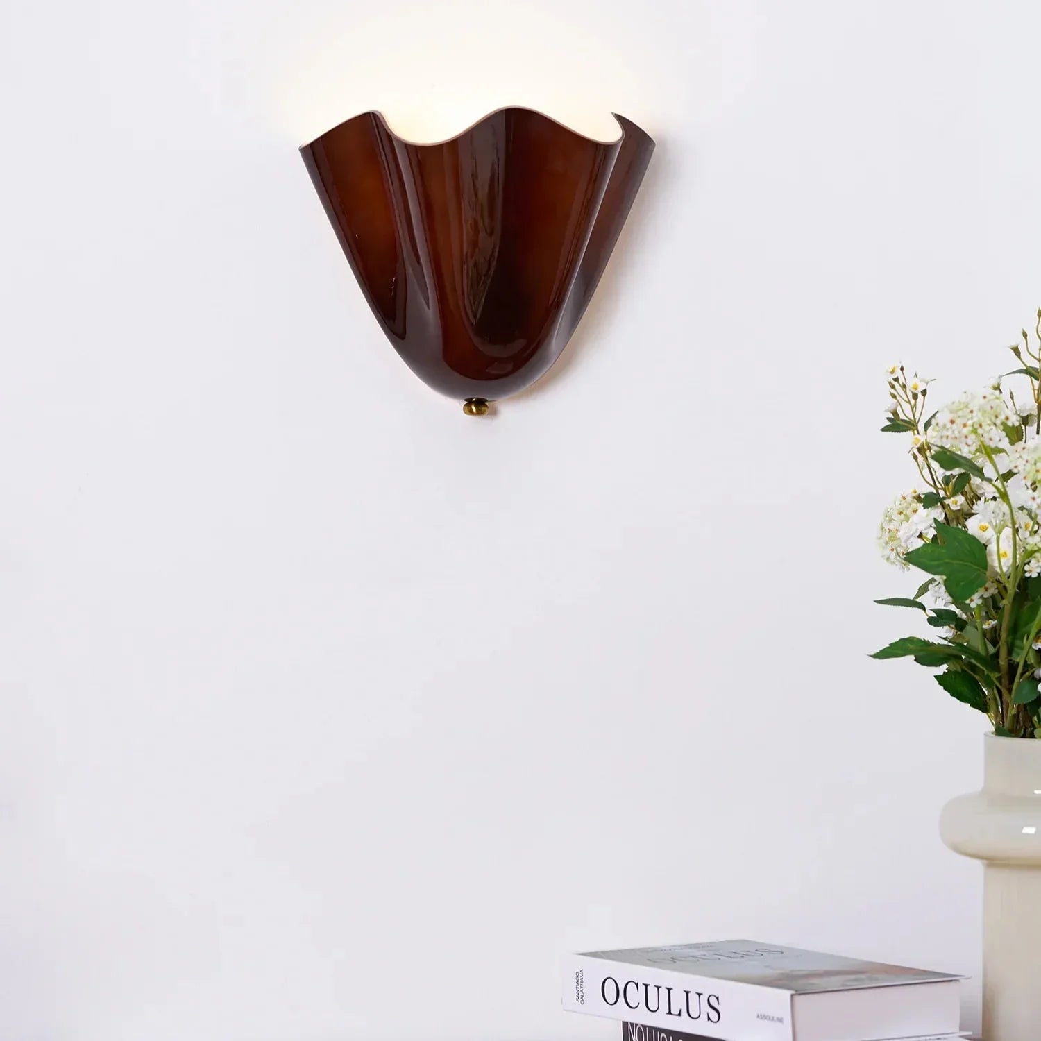 Tulip Shaped Glass Wall Light
