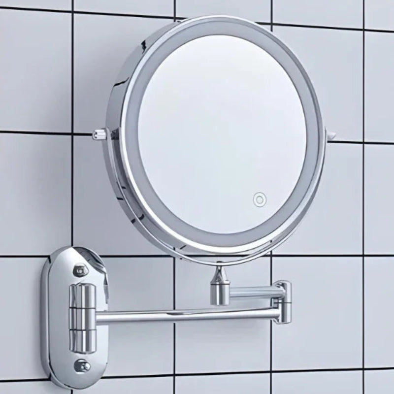 Vanity Mirror with LED Lights and Extendable Arm
