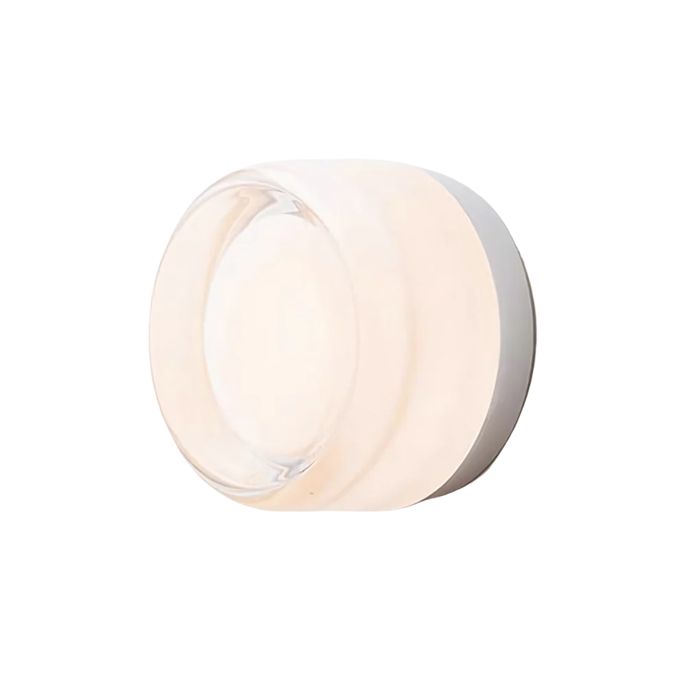 Wall Light LED Dimple Glass Dusk To Dawn Sensor Minimalist Bedroom Hallway