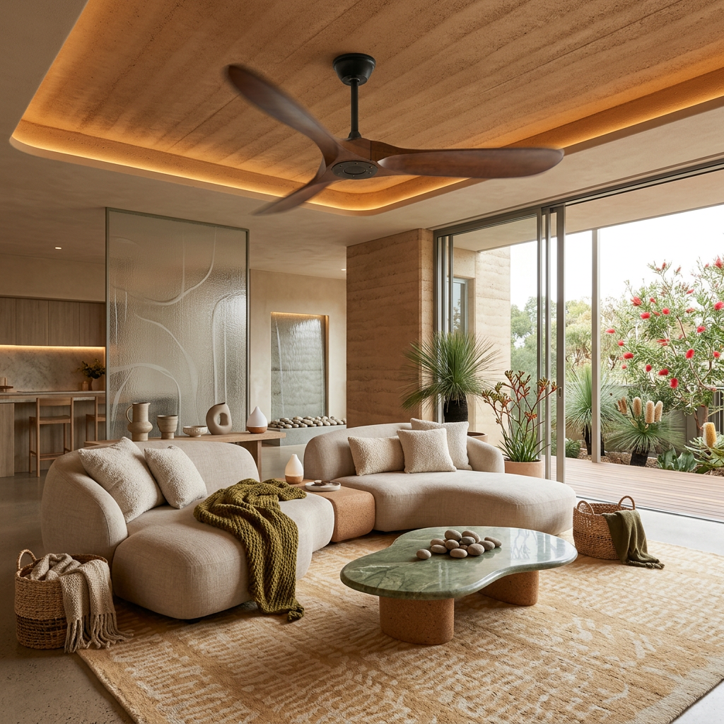 Wood Ceiling Fan with Remote Control