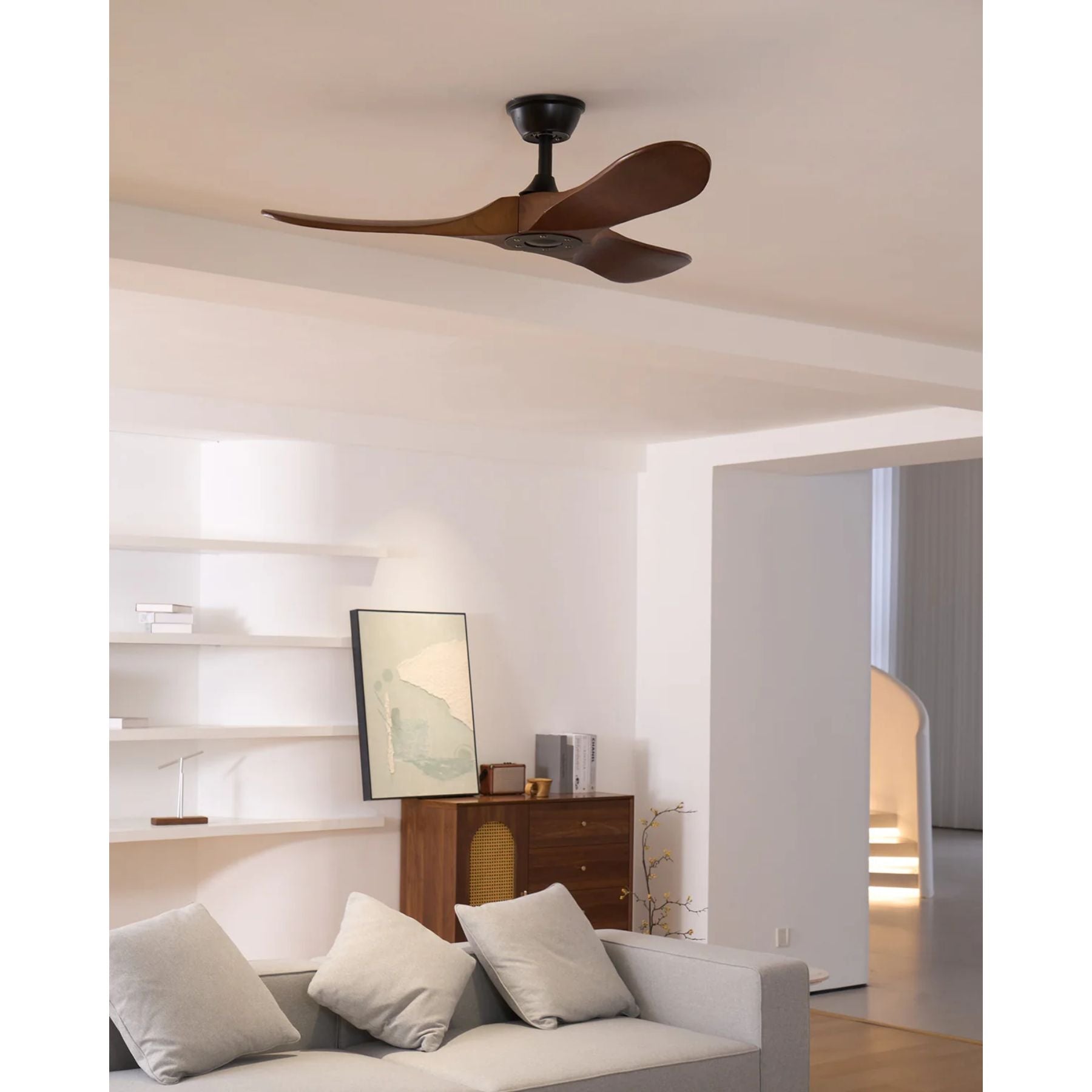 Wood Ceiling Fan with Remote Control
