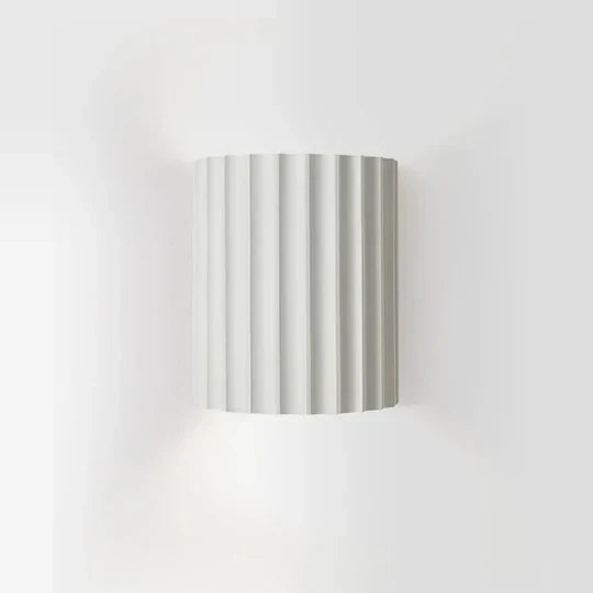 Wall Sconce Fluted Resin G9 Half Cylinder Modern Hallway Stairway Bedroom