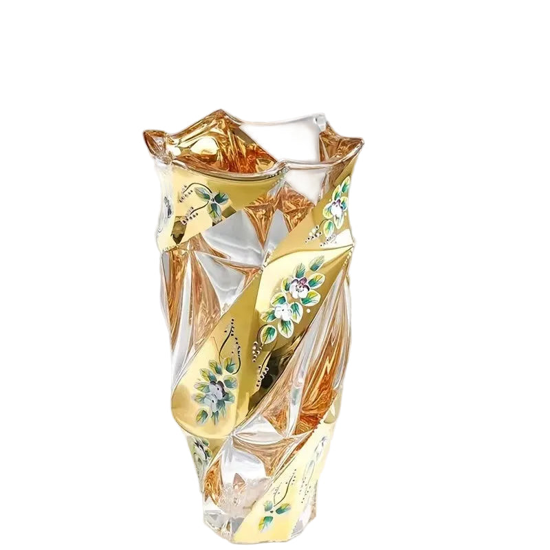 Faceted Floral Vase