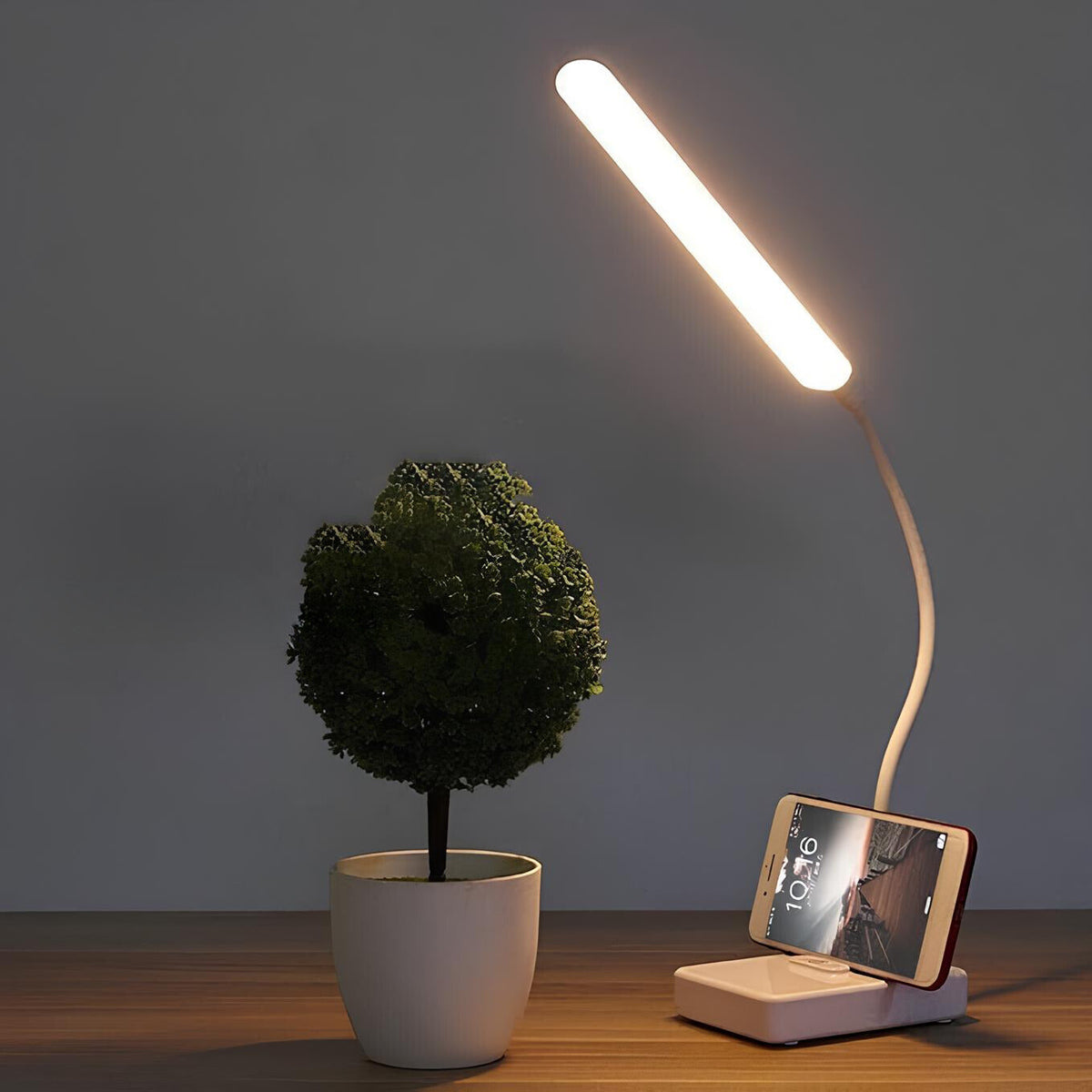 Desk Lamp LED Flexible Gooseneck Arm Dimmable Rechargeable Study Reading Office Light