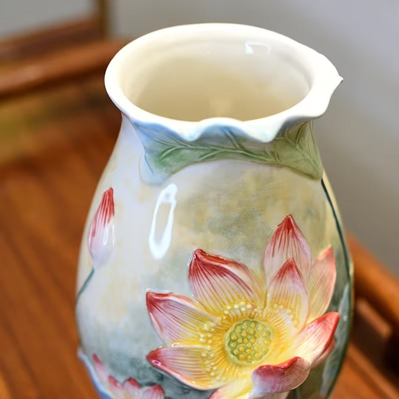 Floral Textured Vase