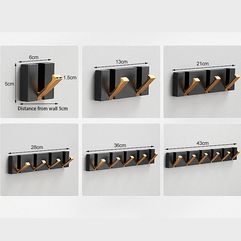 Wall Hook Foldable Stainless Steel Minimalist Hallway Bathroom Bedroom Coat Rack