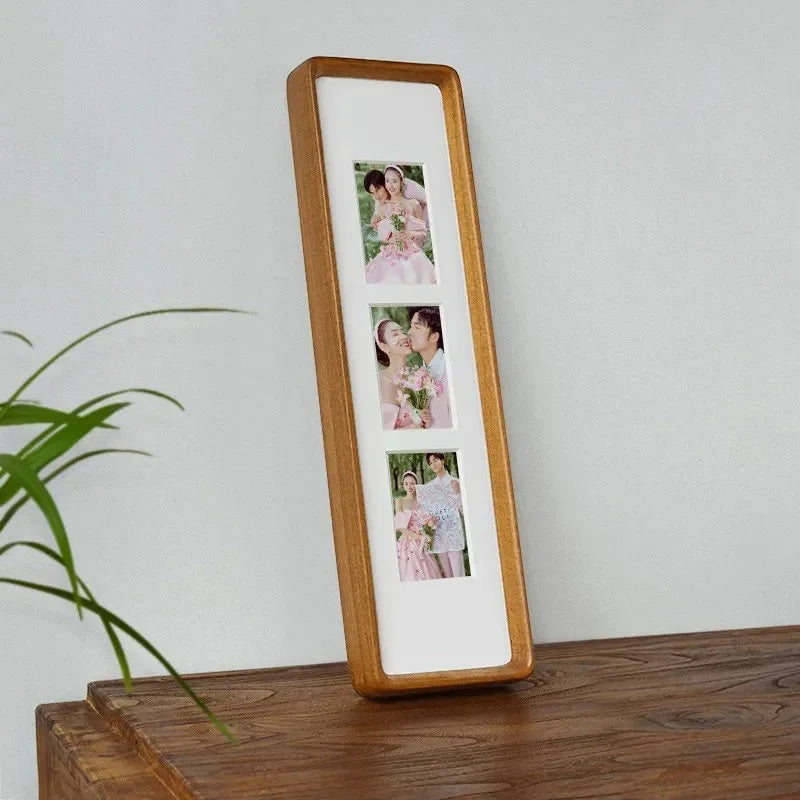 Solid Wood Multi Aperture Picture Frame for 3 or 4 Photos