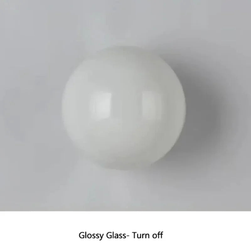 Glass Globe Ceiling Light G9 with Gold Base 12 cm
