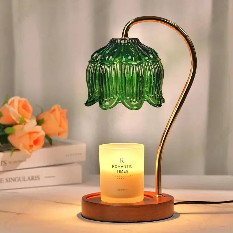 Wax Melting Lamp Dimmable Candle Warmer with Timer