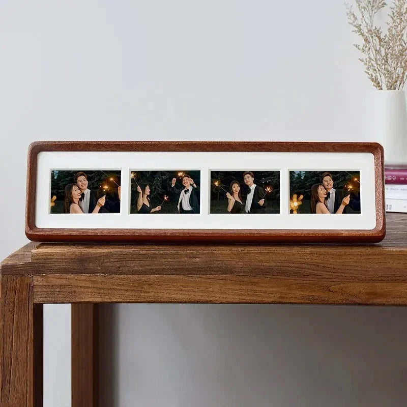 Solid Wood Multi Aperture Picture Frame for 3 or 4 Photos