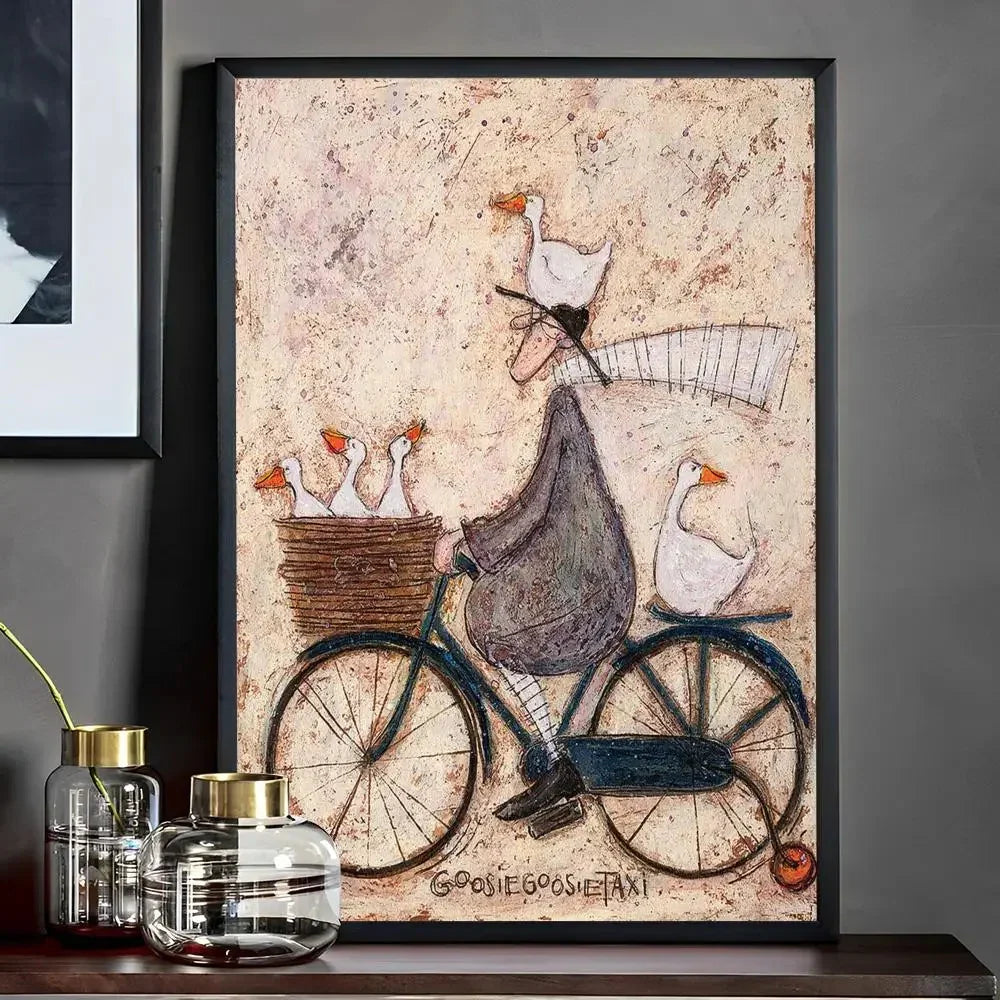 Nostalgic Landscape Art Print Unframed Wall Poster