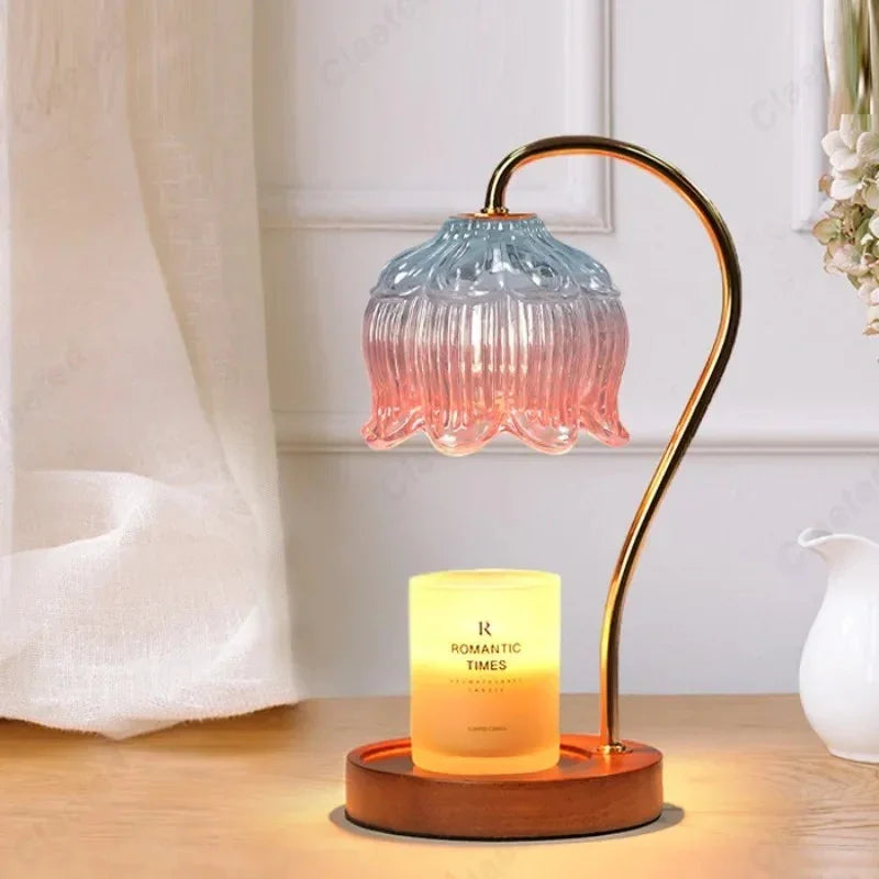 Wax Melting Lamp Dimmable Candle Warmer with Timer