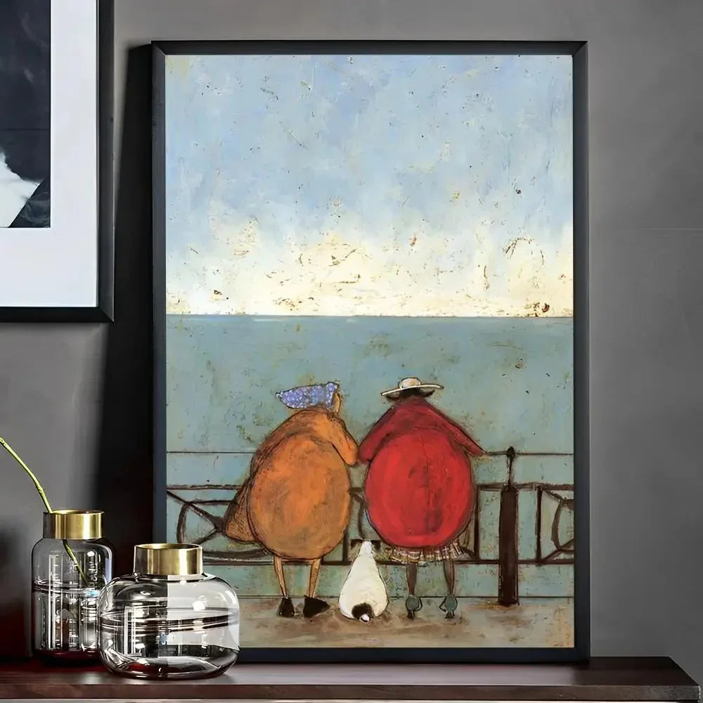 Nostalgic Landscape Art Print Unframed Wall Poster