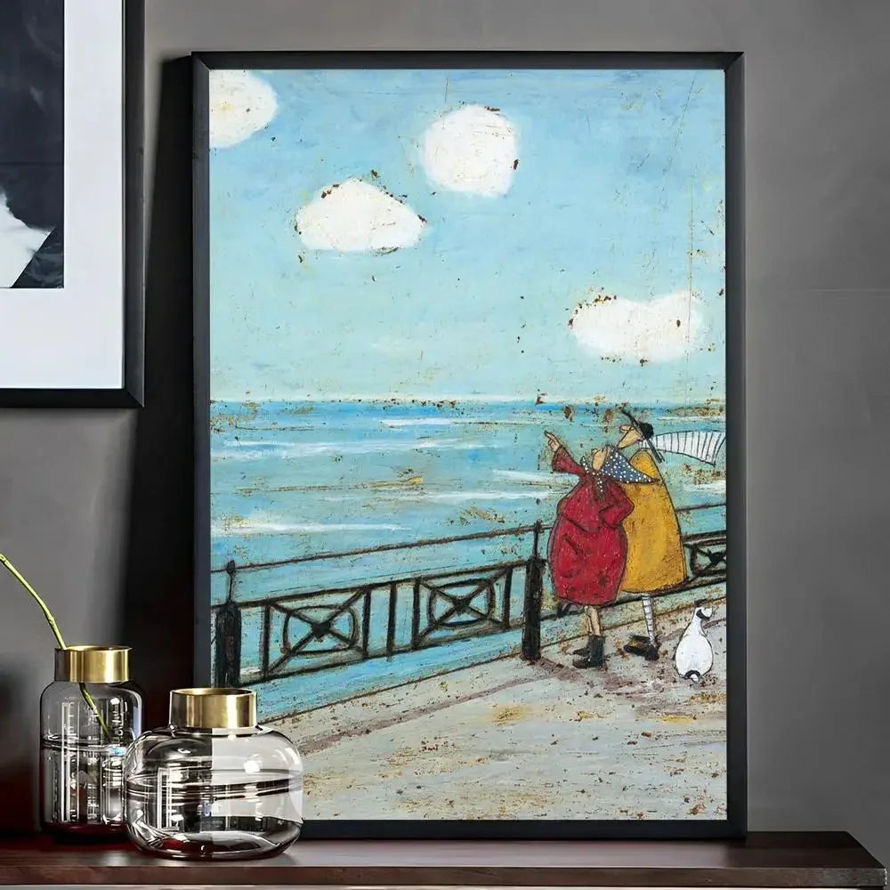 Nostalgic Landscape Art Print Unframed Wall Poster