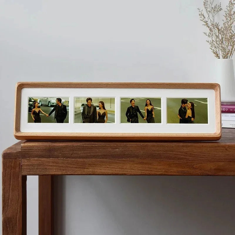 Solid Wood Multi Aperture Picture Frame for 3 or 4 Photos