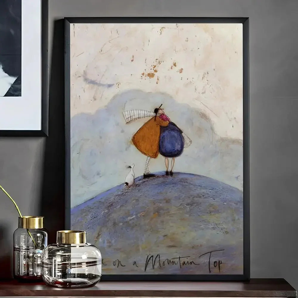 Nostalgic Landscape Art Print Unframed Wall Poster