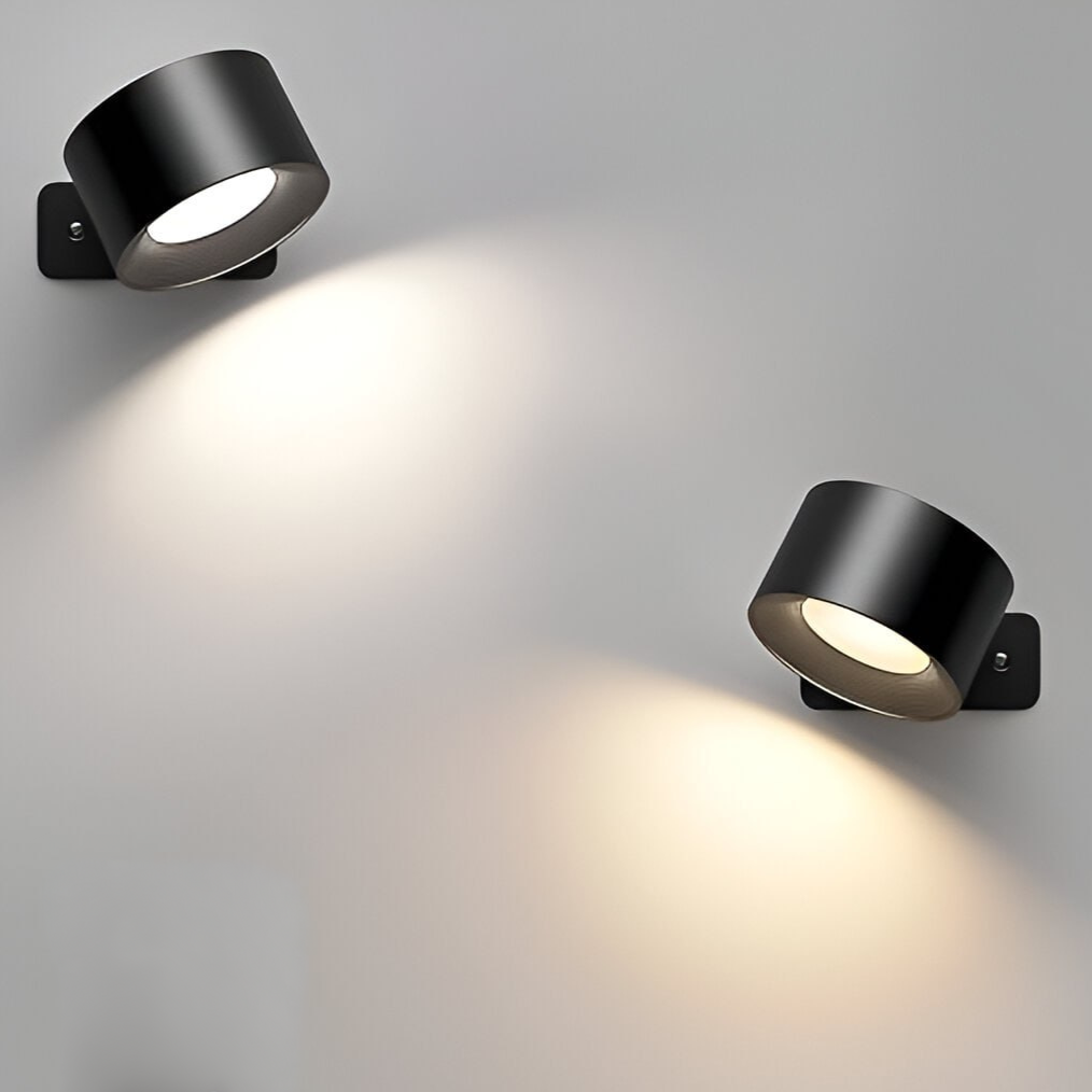 Wireless Wall Sconce Rechargeable LED Magnetic 360 Rotating Dimmable Reading Light