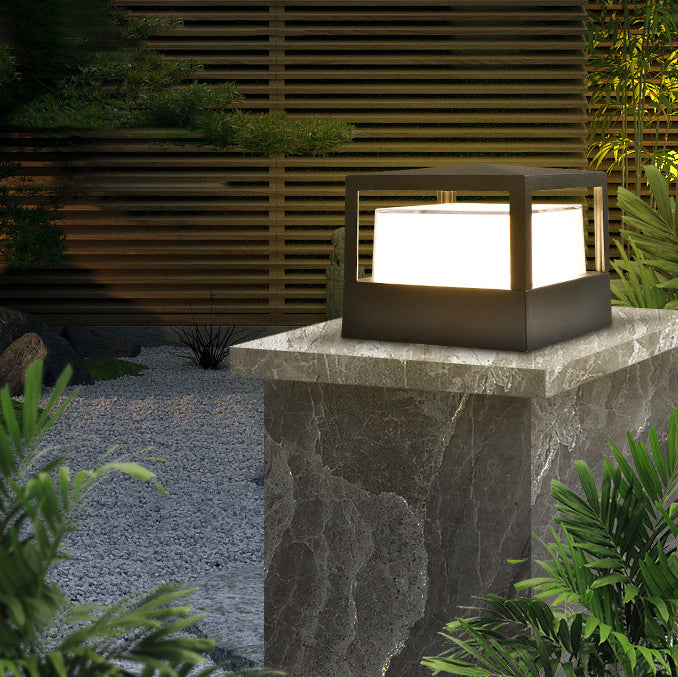 Garden Light Outdoor LED Aluminium Cylinder Bollard Waterproof Lawn Landscape Path Patio