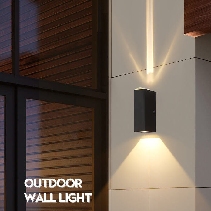 Outdoor Wall Light LED Up Down Aluminium Patio Modern Minimalist Garden