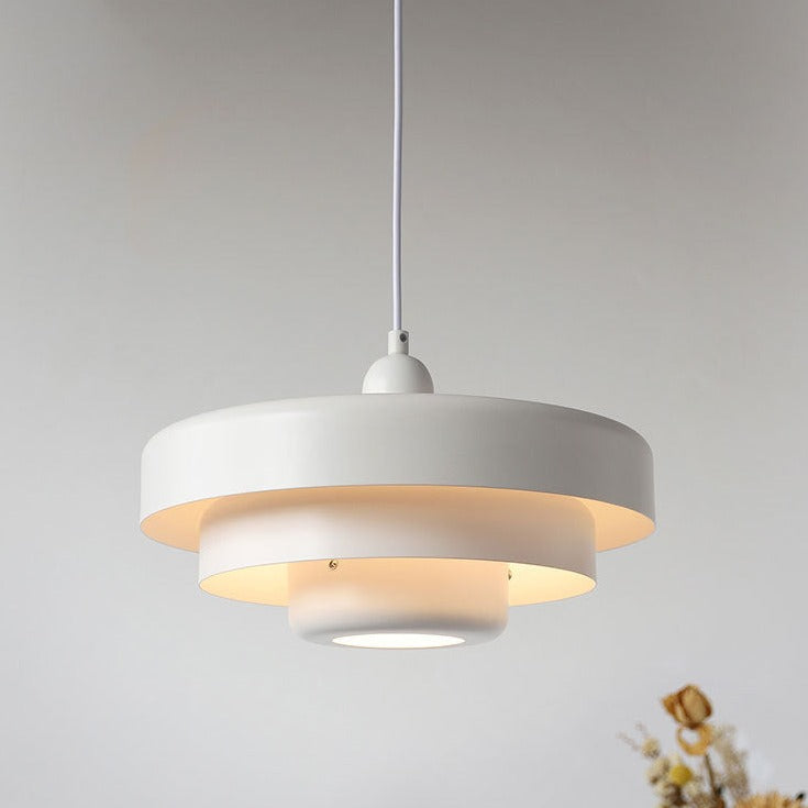 Pendant Light Multi Layered Round Metal Vintage Nordic Kitchen Island Dining Living Room