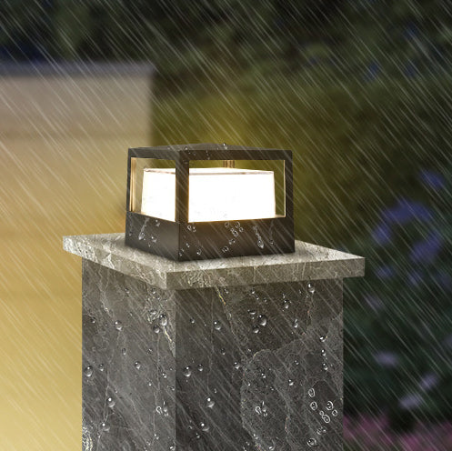 Garden Light Outdoor LED Aluminium Cylinder Bollard Waterproof Lawn Landscape Path Patio