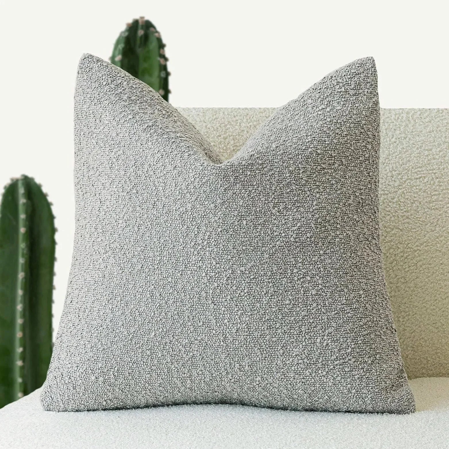 Boucle Cushion Cover 45 x 45 cm Textured Weave
