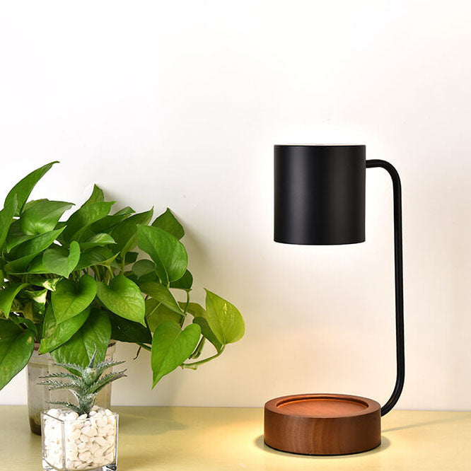 Table Lamp Wood Melting Wax Dimmable Timer Japanese Bedside Bedroom Study Night Light