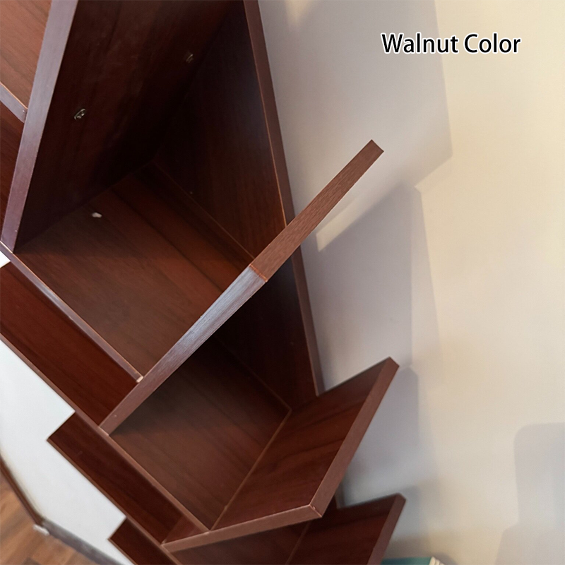 Bookshelf Narrow Tall 6 8 10 12 Tier Wooden Bookcase Storage Home Office Living Room