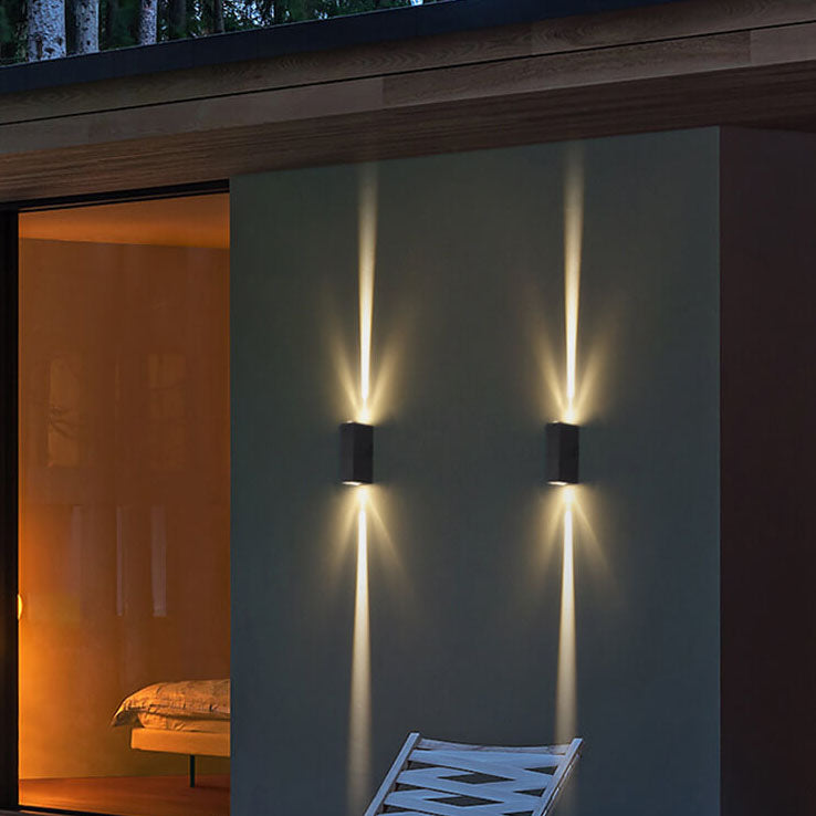 Outdoor Wall Light LED Up Down Aluminium Patio Modern Minimalist Garden