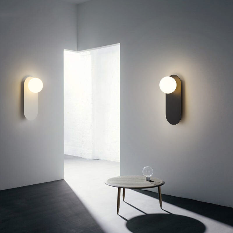 Wall Light Sconce Glass Ring Base G9 Nordic Minimalist Hallway Bedroom Living Room
