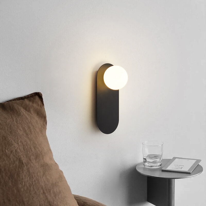 Wall Light Sconce Glass Ring Base G9 Nordic Minimalist Hallway Bedroom Living Room