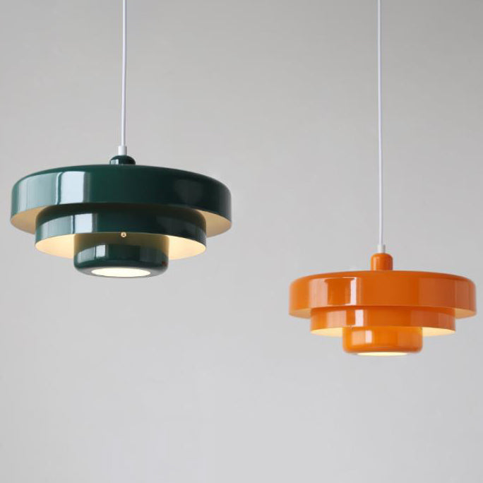 Pendant Light Multi Layered Round Metal Vintage Nordic Kitchen Island Dining Living Room