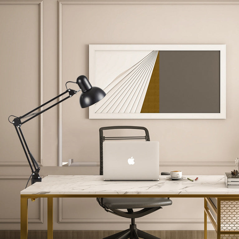 Table Lamp Clip On Retractable Long Arm Adjustable Bedside Desk Reading Light