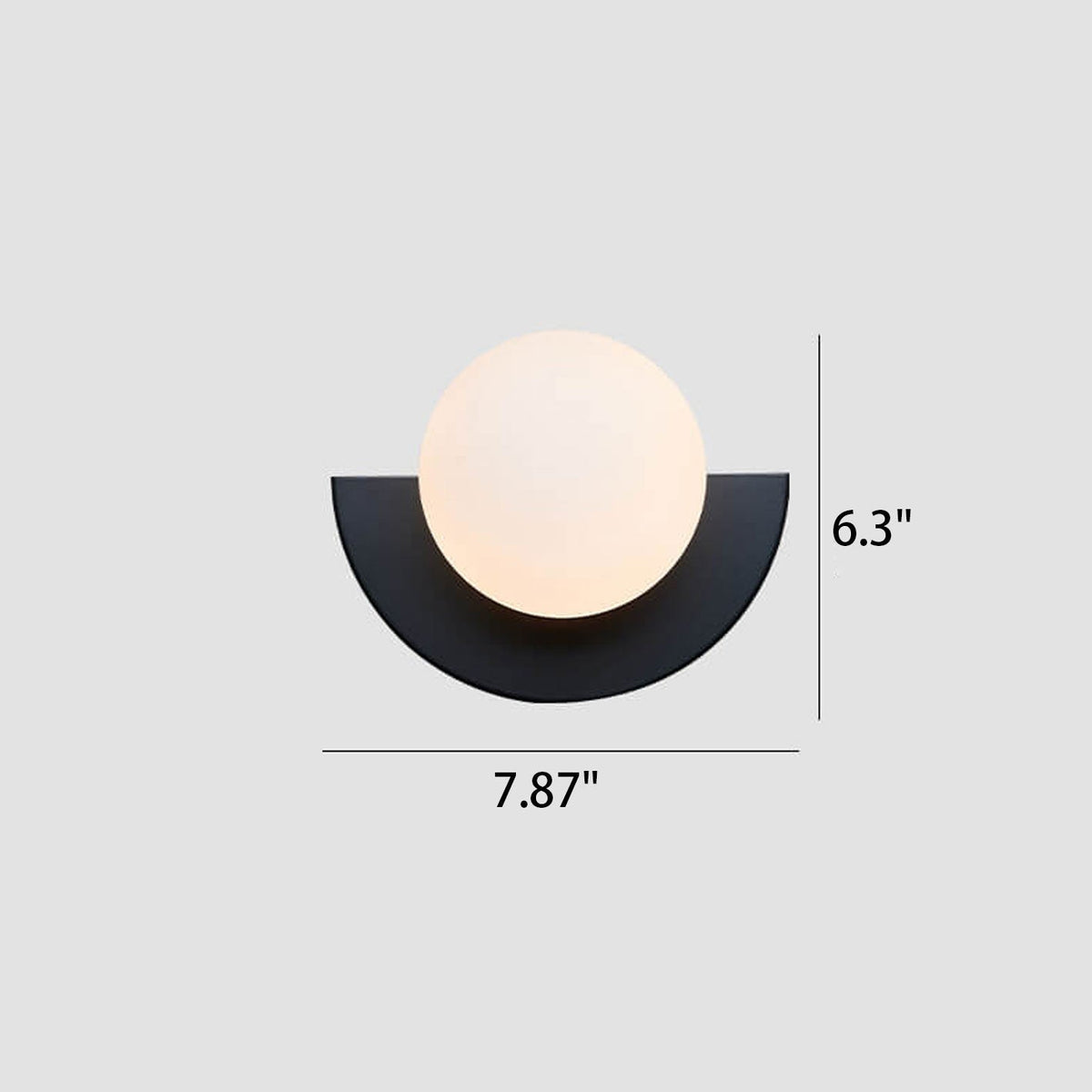 Glass Globe Wall Light Sconce G9 Modern Minimalist Living Room Bedroom Hallway