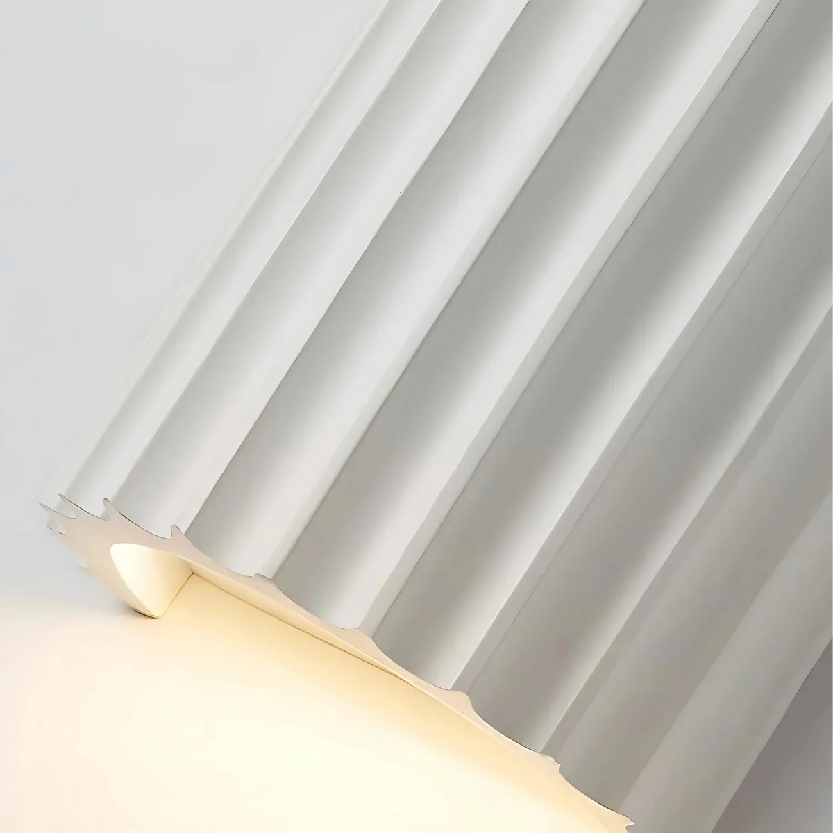 Wall Light Resin Plaster Shade Sculptural Minimalist Bedroom Hallway Reading