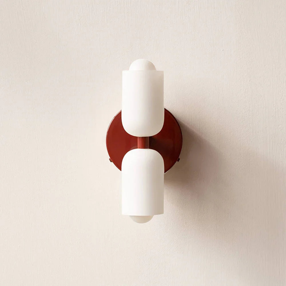 Up and Down Wall Light E14 Twin Shade Sconce for Bedrooms