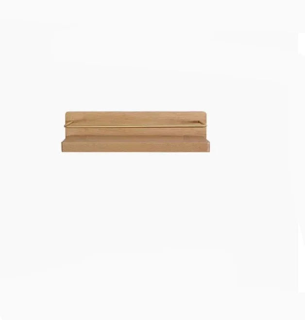Bamboo Wall Mounted Rack for Entryways and Bathrooms