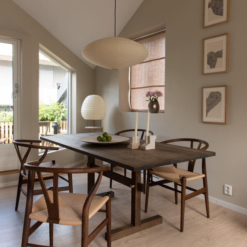 Pendant Light Mulberry Paper Shard Japandi Dining Room Bedroom Entryway