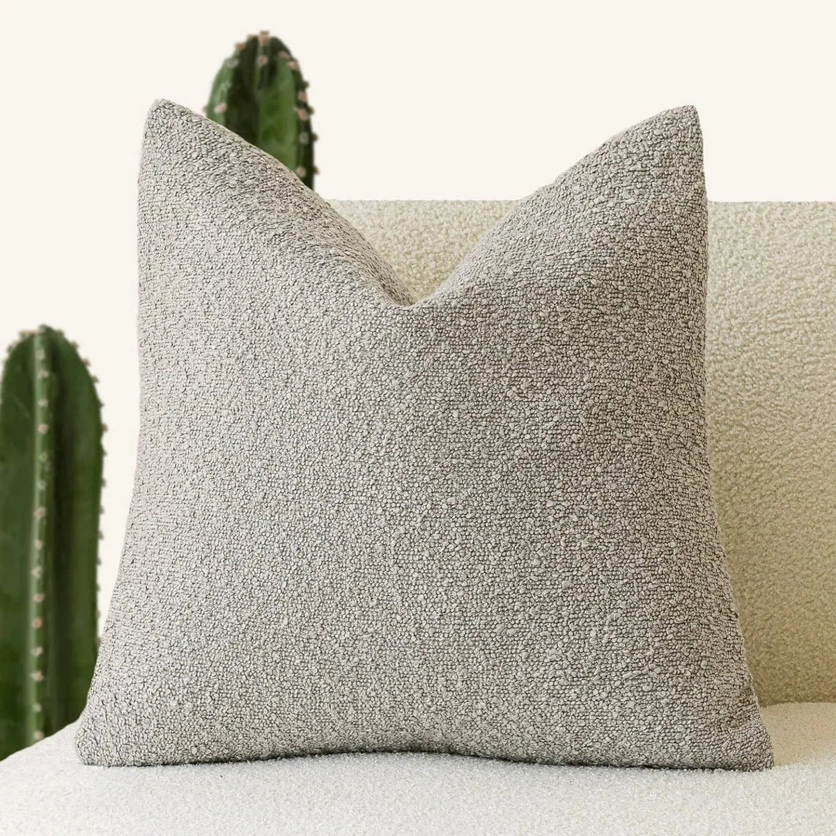 Boucle Cushion Cover 45 x 45 cm Textured Weave