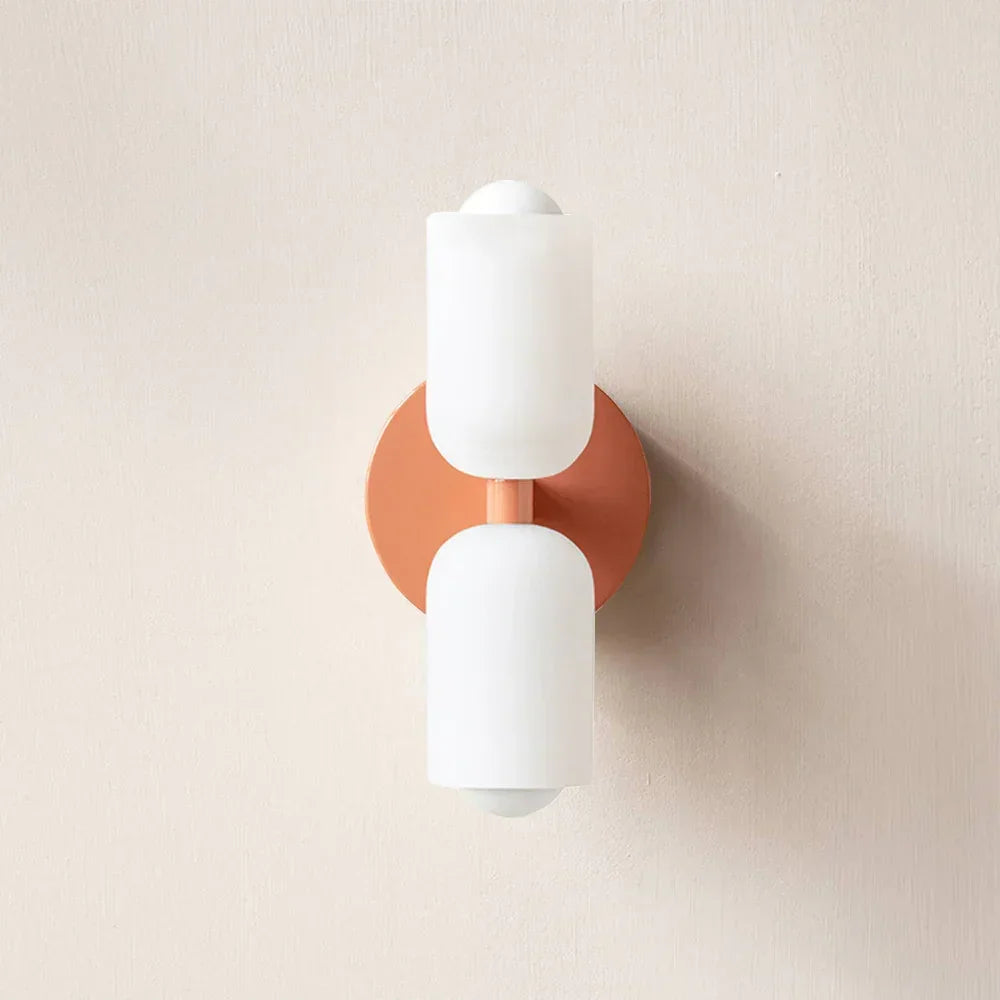 Up and Down Wall Light E14 Twin Shade Sconce for Bedrooms