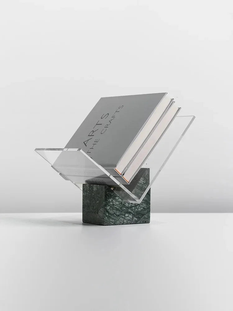 Marble and Acrylic File Holder Desk Magazine Organiser