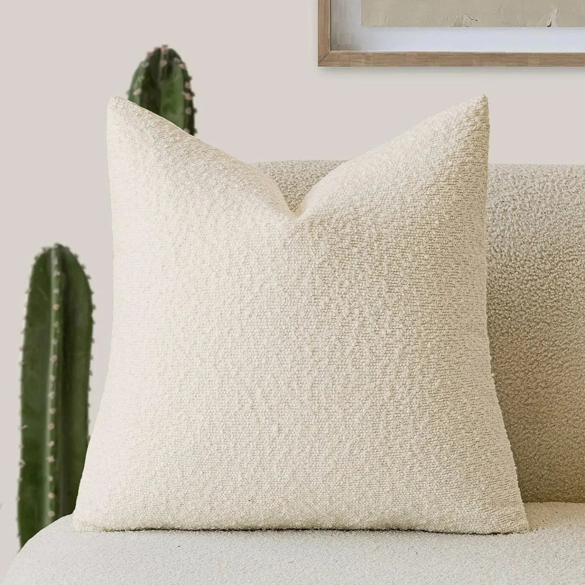 Boucle Cushion Cover 45 x 45 cm Textured Weave