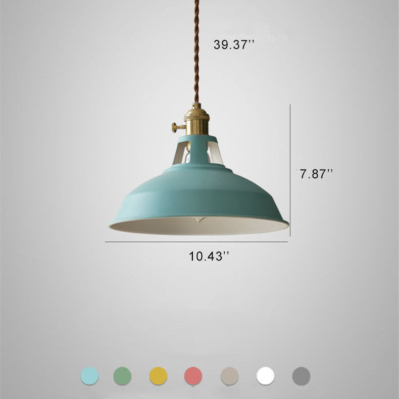 Pendant Light Barn Shade Metal Industrial Colourful Kitchen Island Dining Cafe